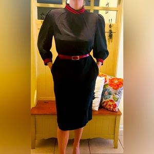 *Vintage* (80s) Horchow 100% Silk Dress